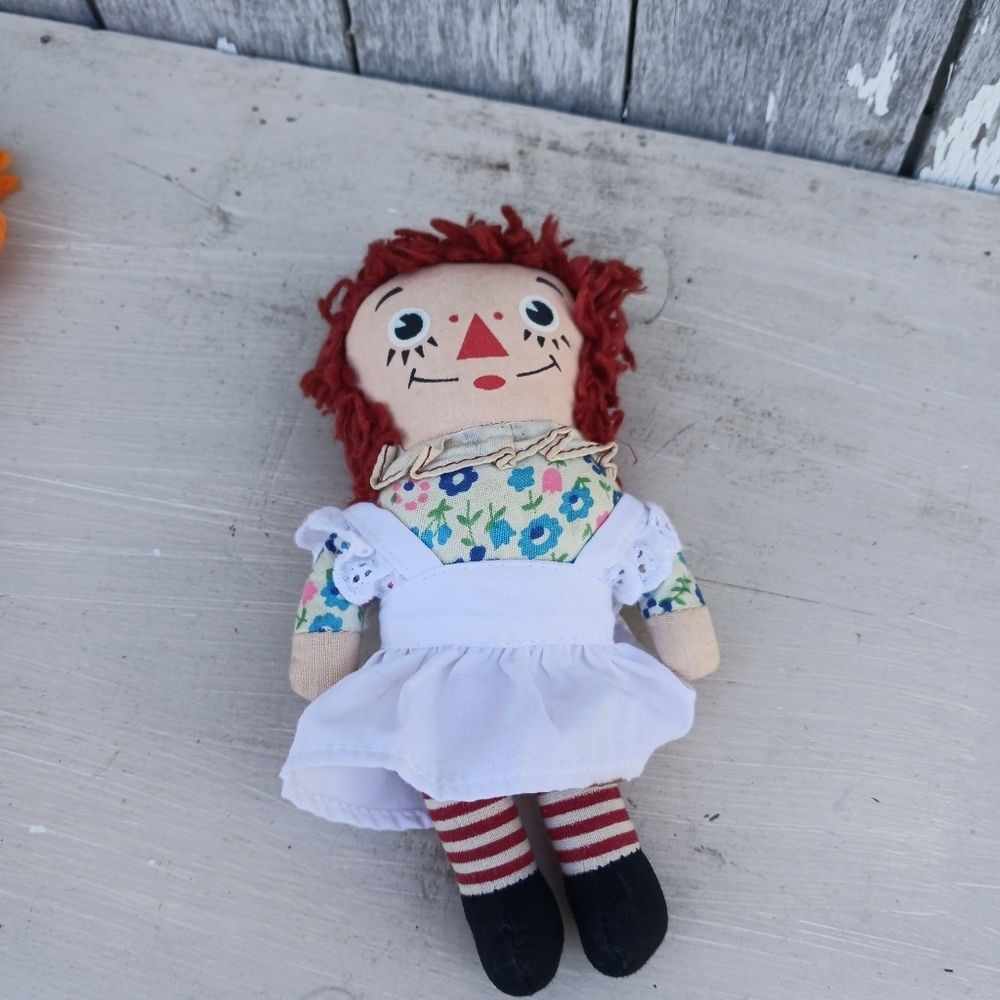 Vintage Raggedy Ann &‎ Raggedy Andy 7" Dolls Knickerbocker Tagged - Picture 3 of 7